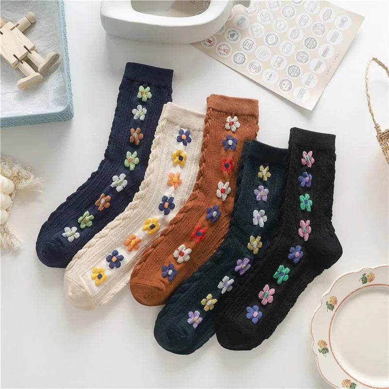 Fleur | Embroidered Sock Set