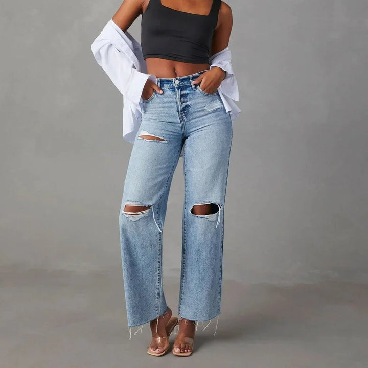 Savona | Distressed Light-Wash Jeans