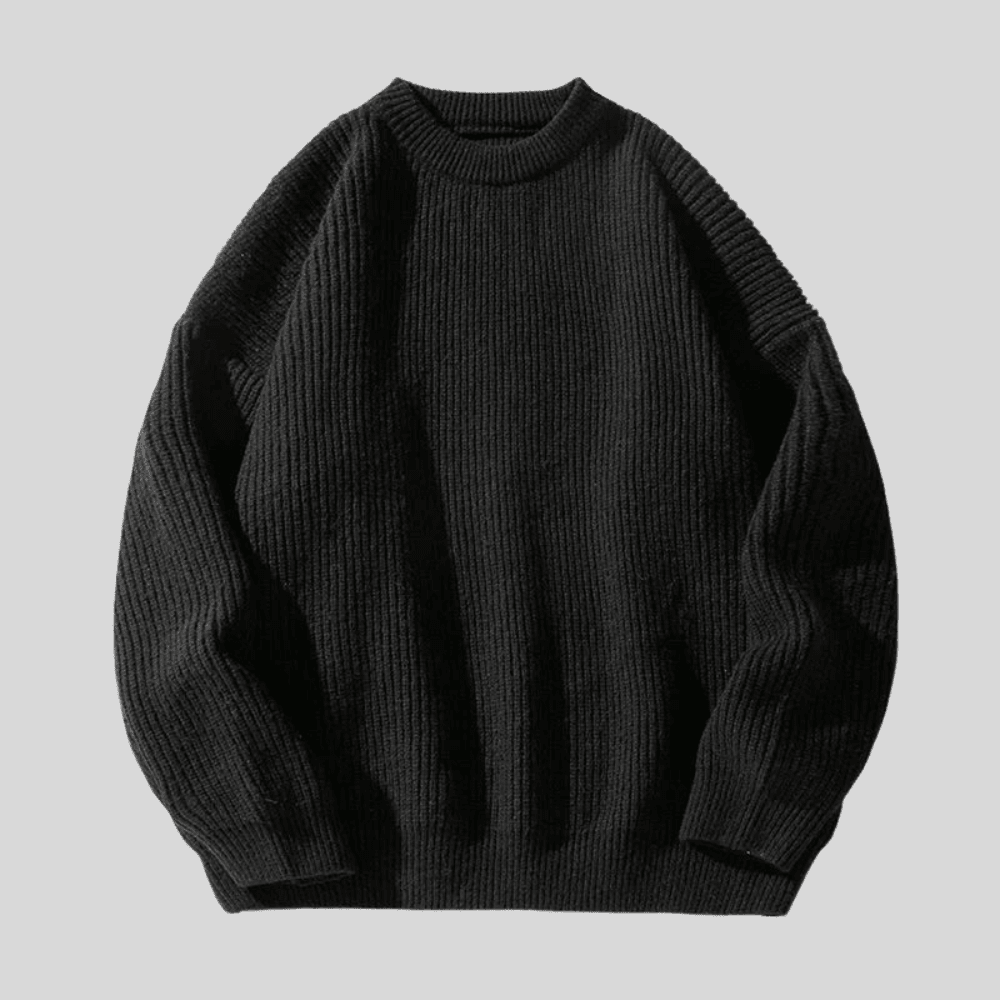 Rugged men's pullover featuring a soft knit fabric and classic ribbed design, perfect for outdoor adventures and casual wear. - 5