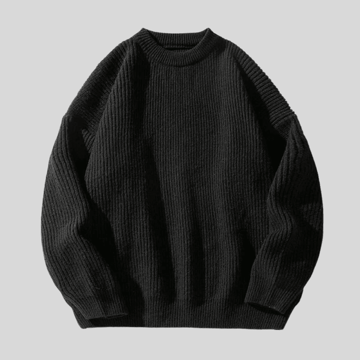 Rugged men's pullover featuring a soft knit fabric and classic ribbed design, perfect for outdoor adventures and casual wear. - 5