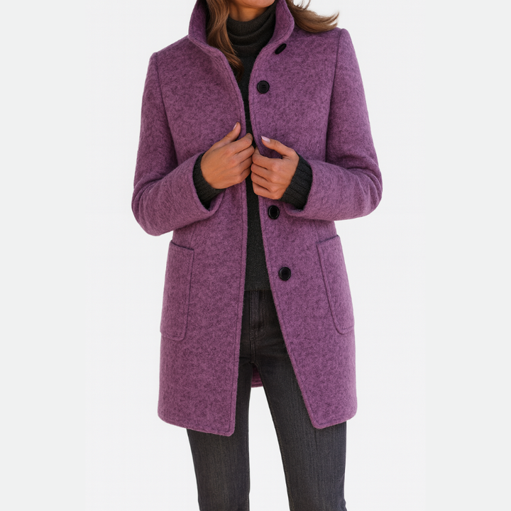 Women's Wool-Blend Coat – Tailored, Warm