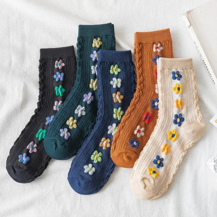 Fleur | Embroidered Sock Set