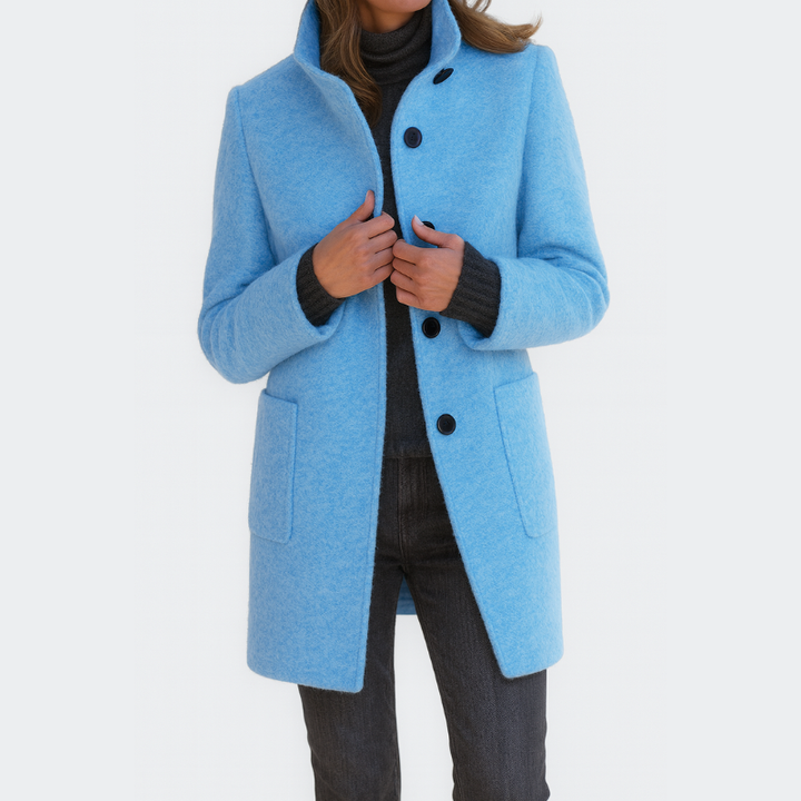 Women's Wool-Blend Coat – Tailored, Warm