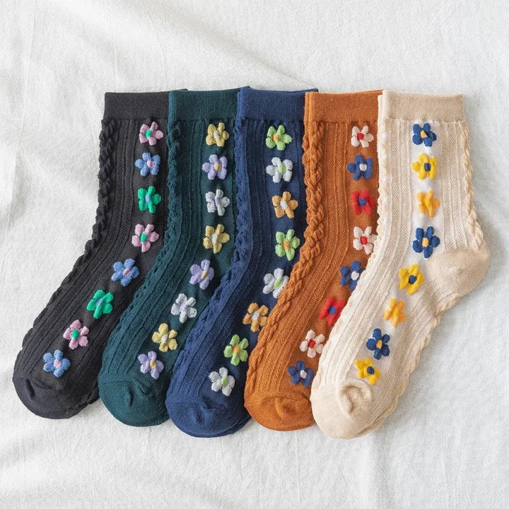 Fleur | Embroidered Sock Set