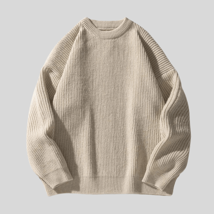 Rugged men's pullover featuring a soft knit fabric and classic ribbed design, perfect for outdoor adventures and casual wear. - 4