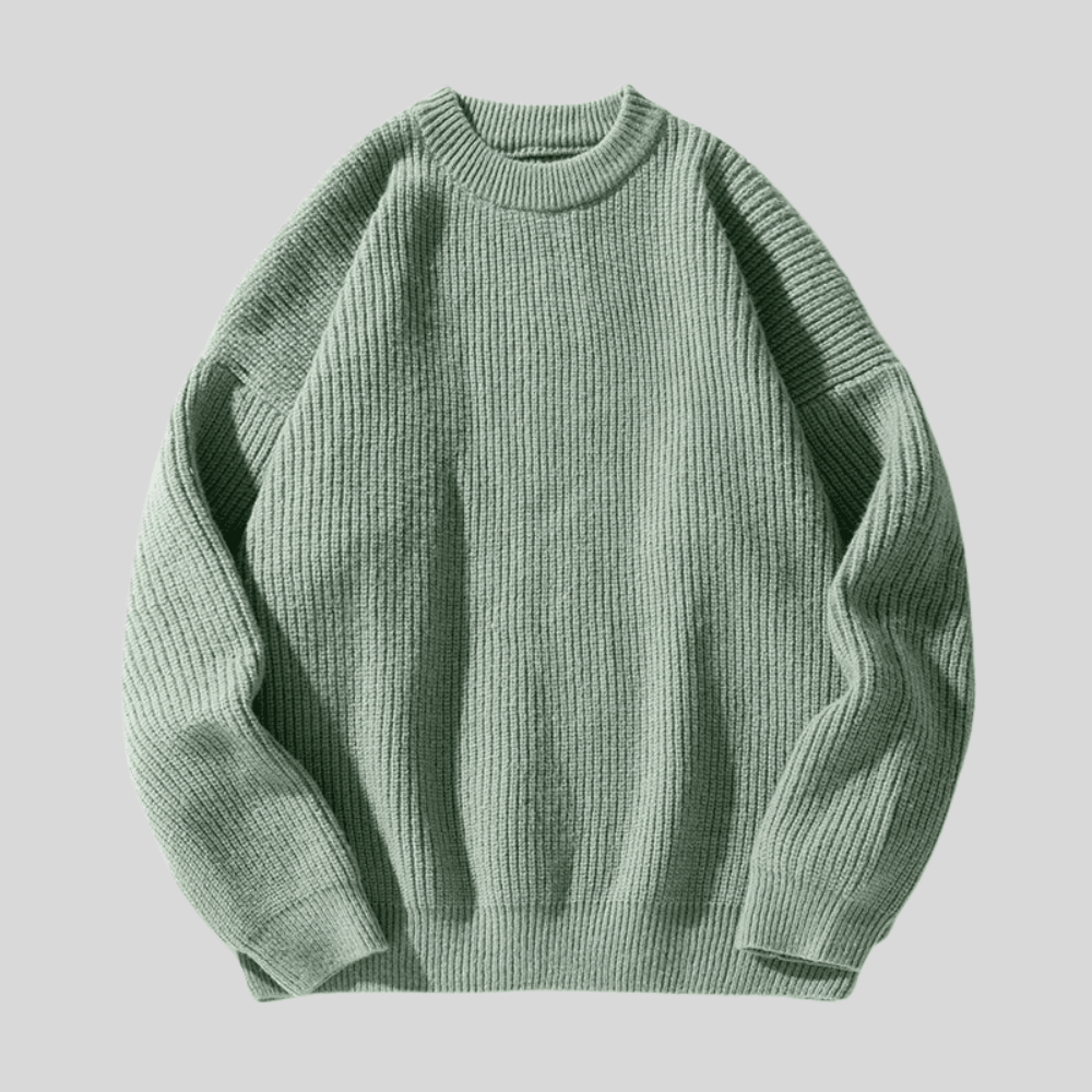 Rugged men's pullover featuring a soft knit fabric and classic ribbed design, perfect for outdoor adventures and casual wear. - 2