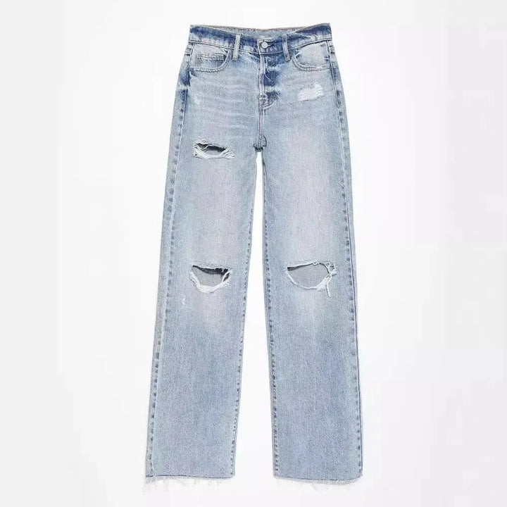 Savona | Distressed Light-Wash Jeans