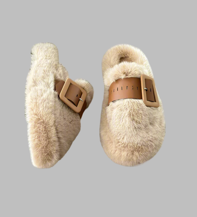 Cumulus Mens Slippers featuring curly wool exterior, plush lining for ultimate comfort, and a cozy fit perfect for relaxing at home. - 1