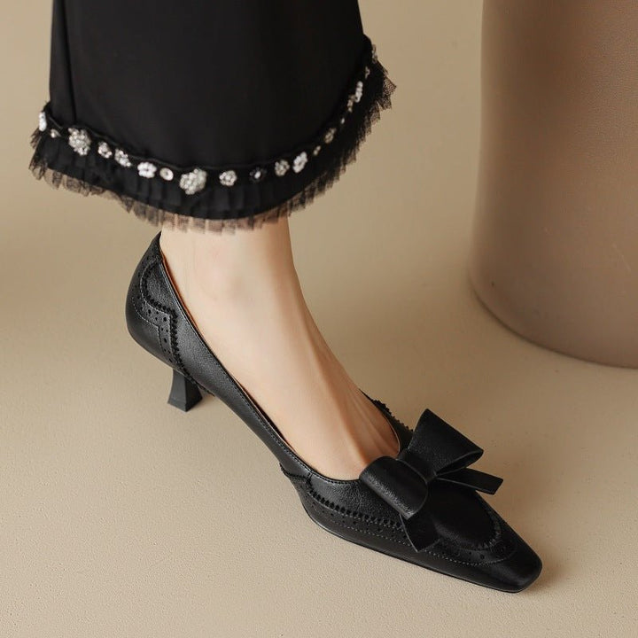Célora | Leather Ribbon Pumps