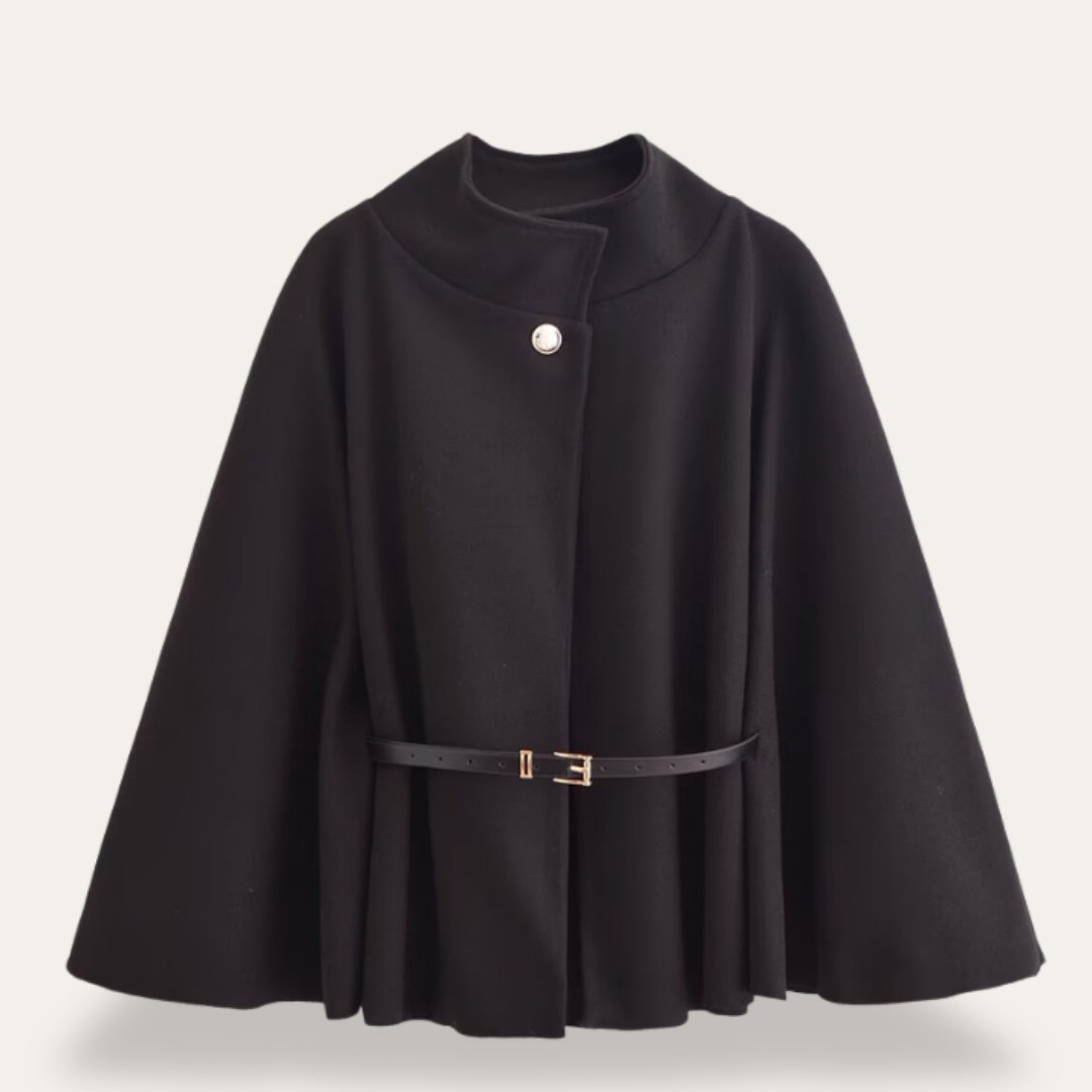 Tania | Stylish Wool Cape Coat for Women