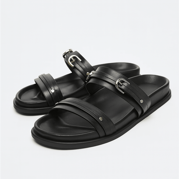 Maribel | Twin Strap Flats