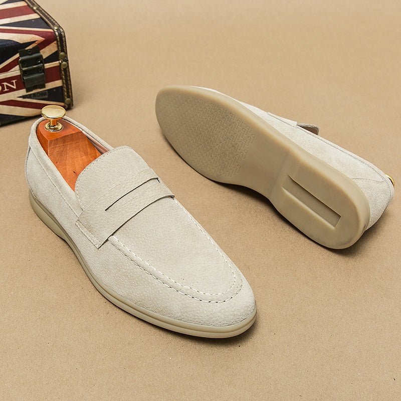 Brando Suede Loafers for Women | Orthopedic Comfort, Slip-On Design - 13