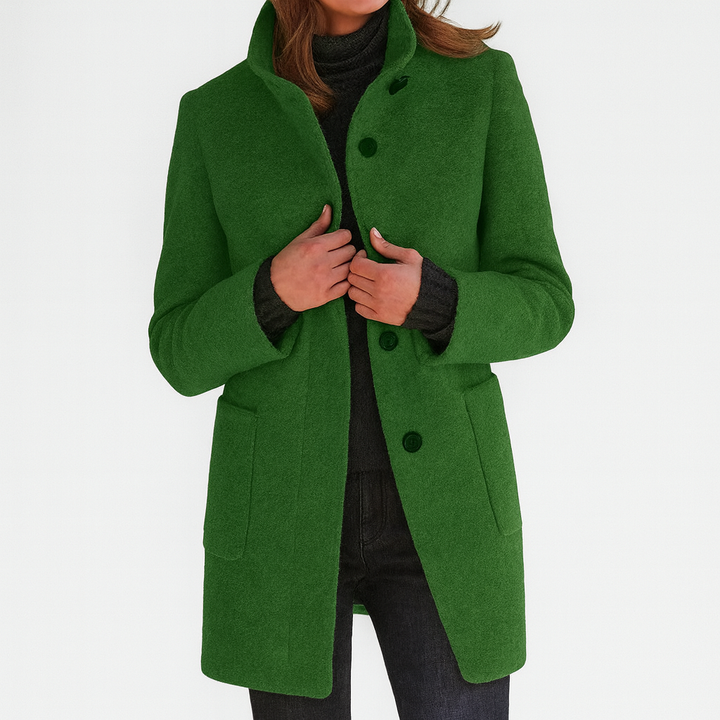 Women's Wool-Blend Coat – Tailored, Warm