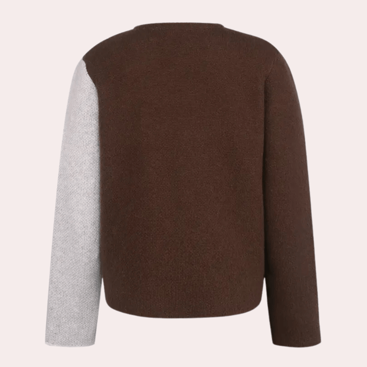 Cozy Horsley Knit Sweater featuring a playful horse pattern design, perfect for fall and winter wear. - 4