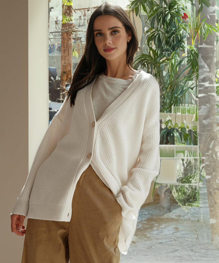 Evelyn | Women’s Winter Knit Casual Button Up  Cardigan