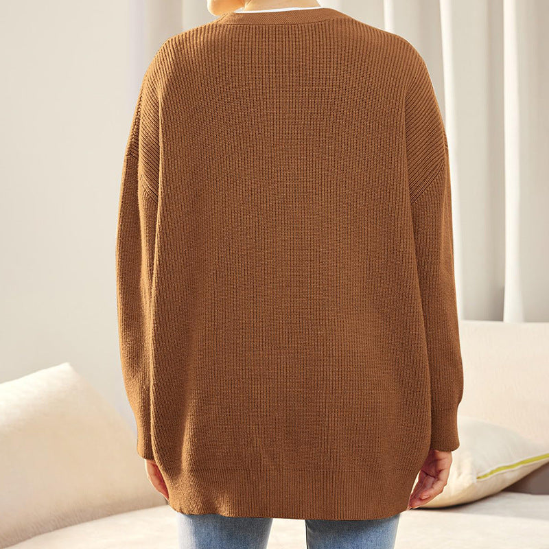 Evelyn | Women’s Winter Knit Casual Button Up  Cardigan