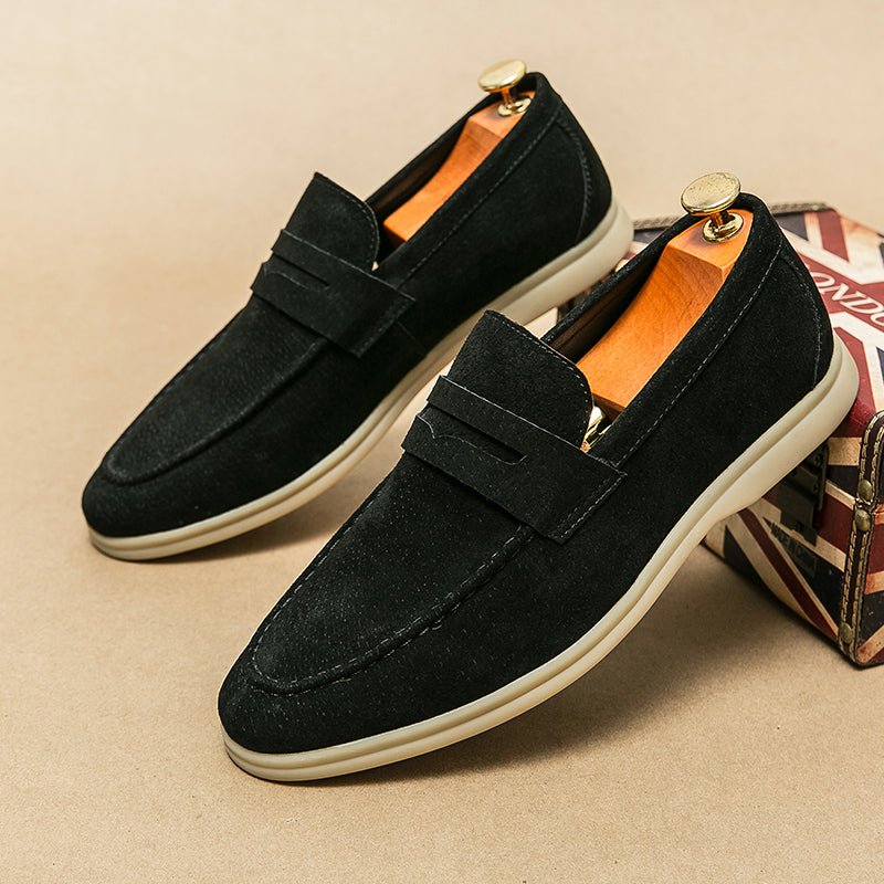Brando Suede Loafers for Women | Orthopedic Comfort, Slip-On Design - 20