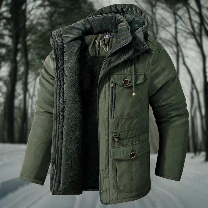 Men's Insulated Winter Parka | Windproof & Warm | Hooded Design