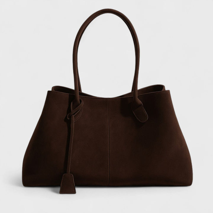 Roux shoulder tote, open interior