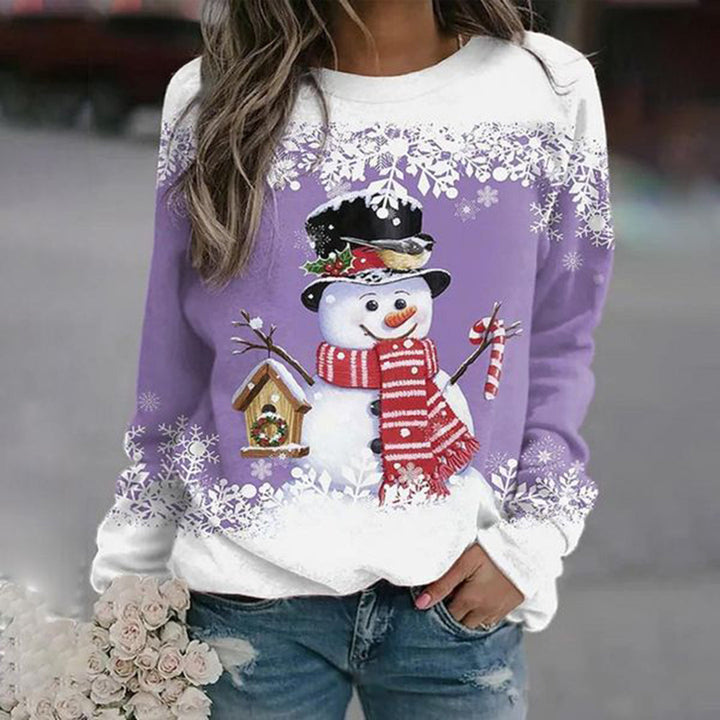 Snoopy Holiday Sweatshirt featuring a cozy fleece lining and relaxed fit, perfect for festive winter wear. - 5