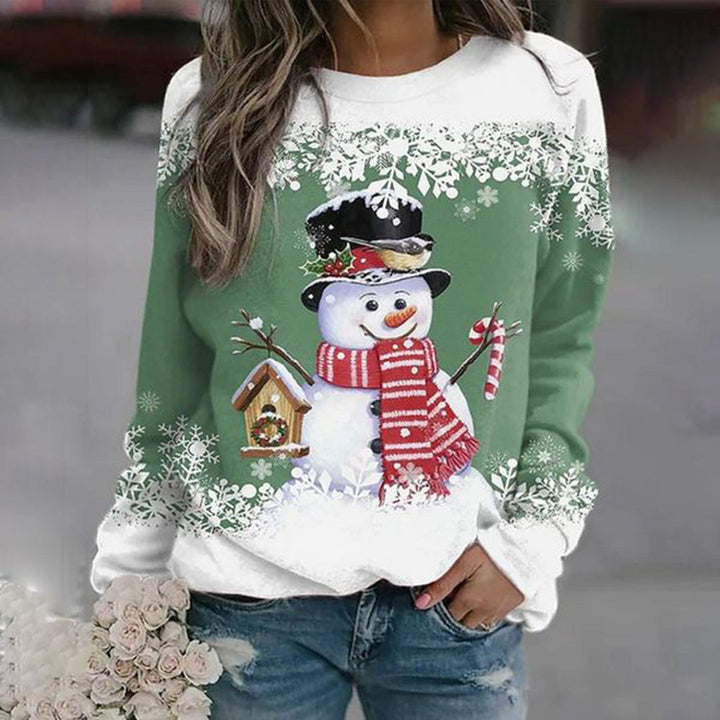 Snoopy Holiday Sweatshirt featuring a cozy fleece lining and relaxed fit, perfect for festive winter wear. - 1