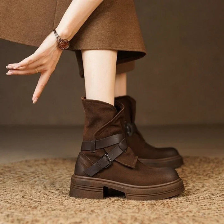 Rowan | Buckle Moto Boots