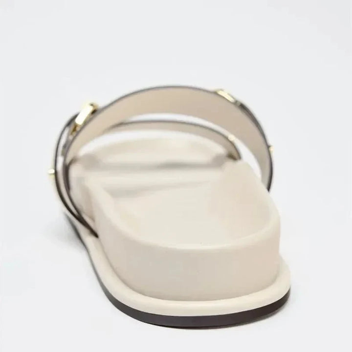 Maribel | Twin Strap Flats