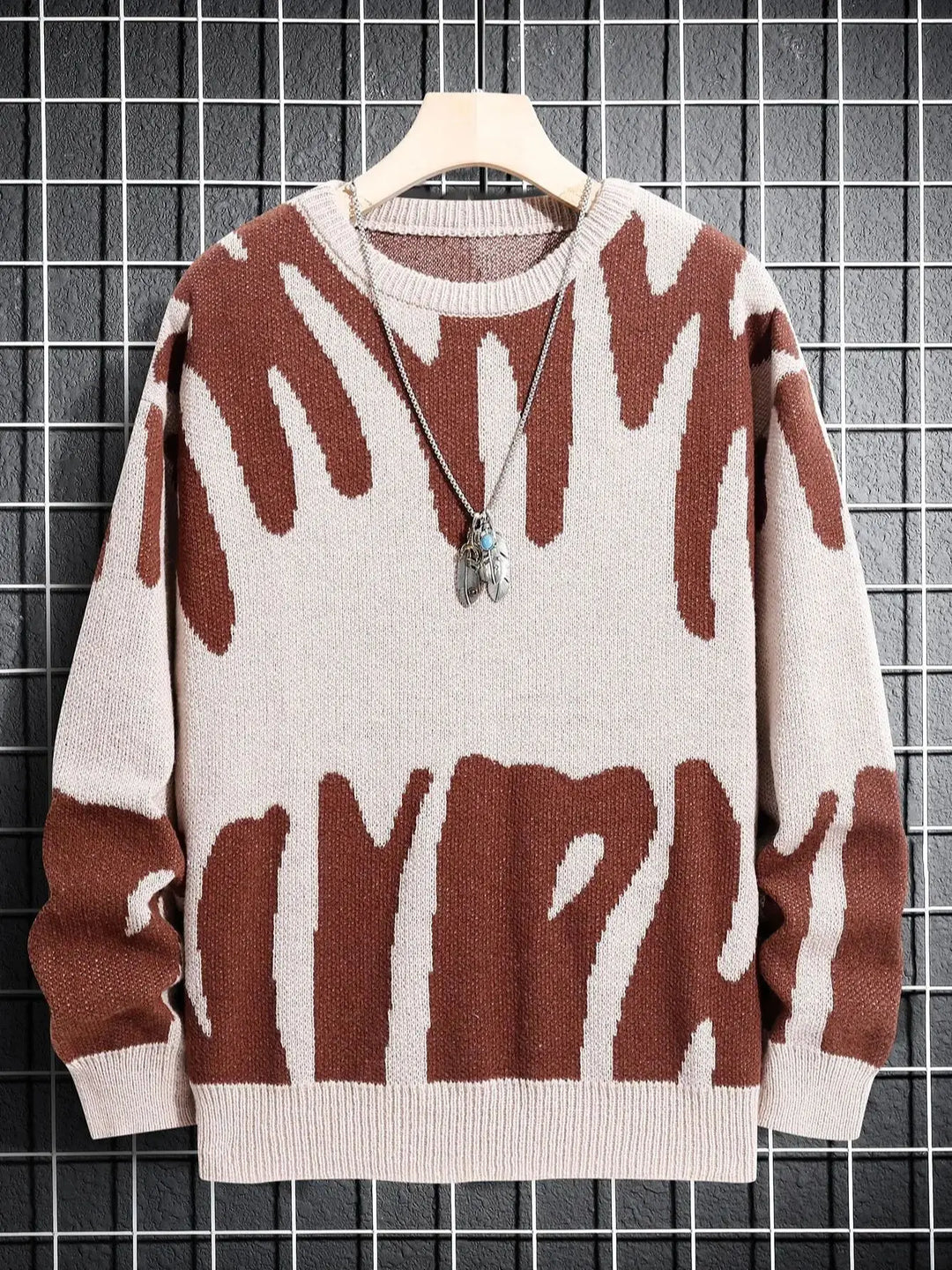 Ronan | Contrast Knit Men's Pullover