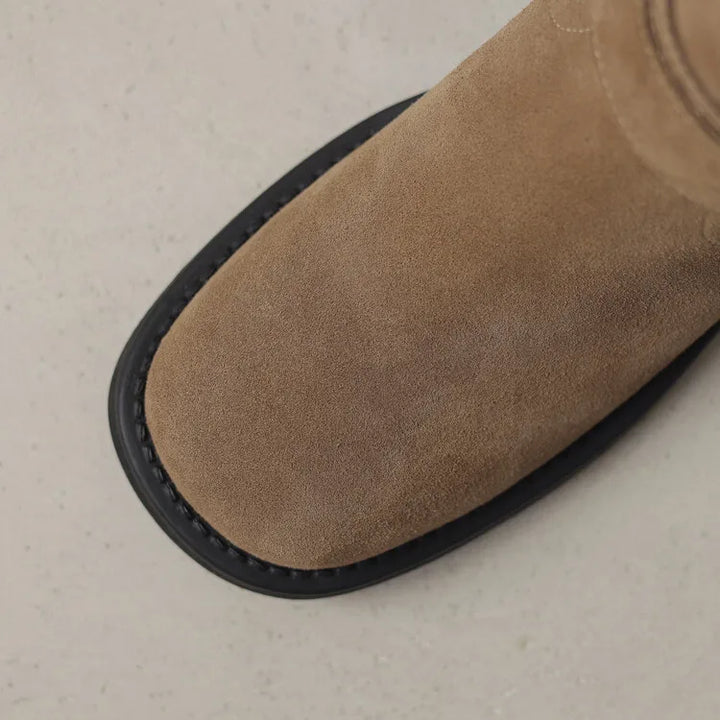 Blackthorn | Suede Buckle Boots