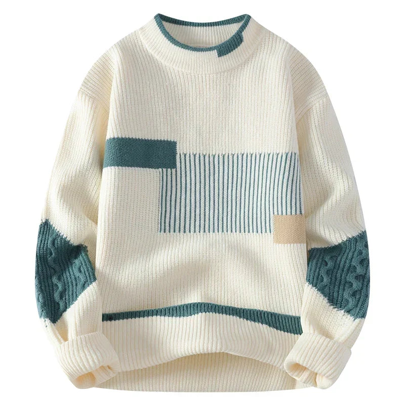 Mason Men's Pullover Sweater featuring a cozy knit design and relaxed fit, perfect for casual wear and layering in cooler weather. - 3