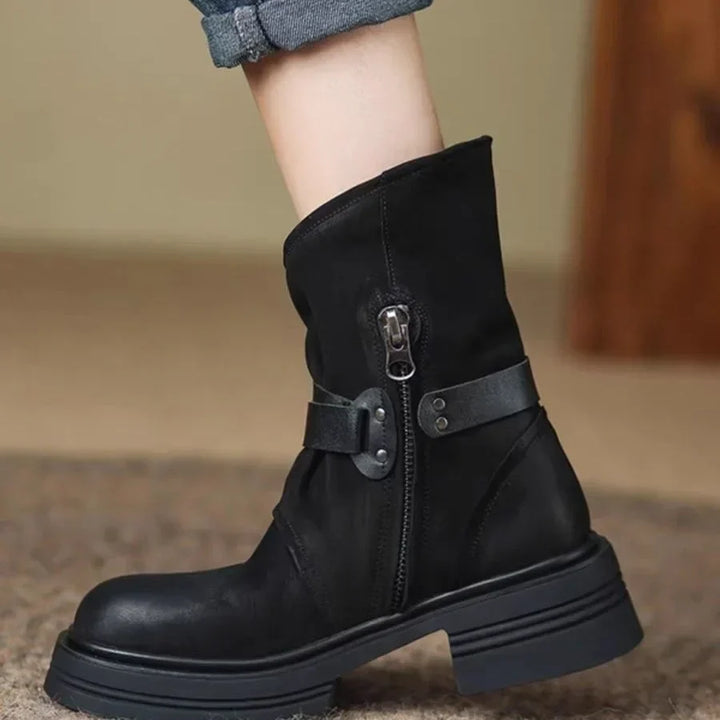 Rowan | Buckle Moto Boots