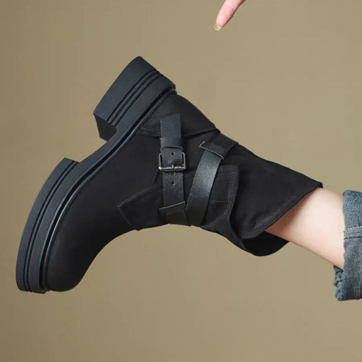 Rowan | Buckle Moto Boots