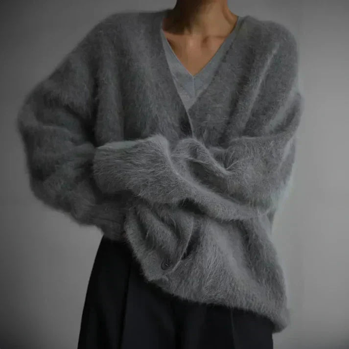 Perry Oversized Sweater for Women in soft-touch fabric, featuring a cozy fit perfect for casual outings and lounging at home. - 7
