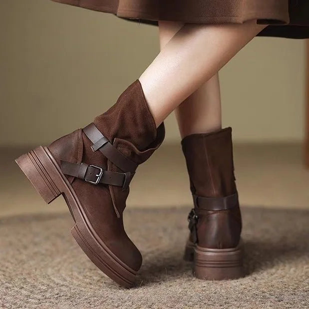 Rowan | Buckle Moto Boots