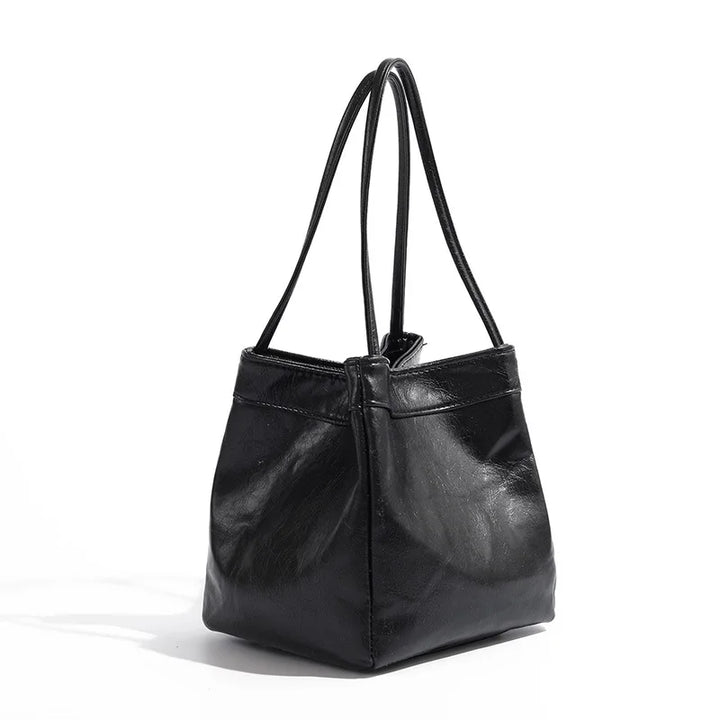 Shiny Soft Shoulder Bag | Metallic Finish