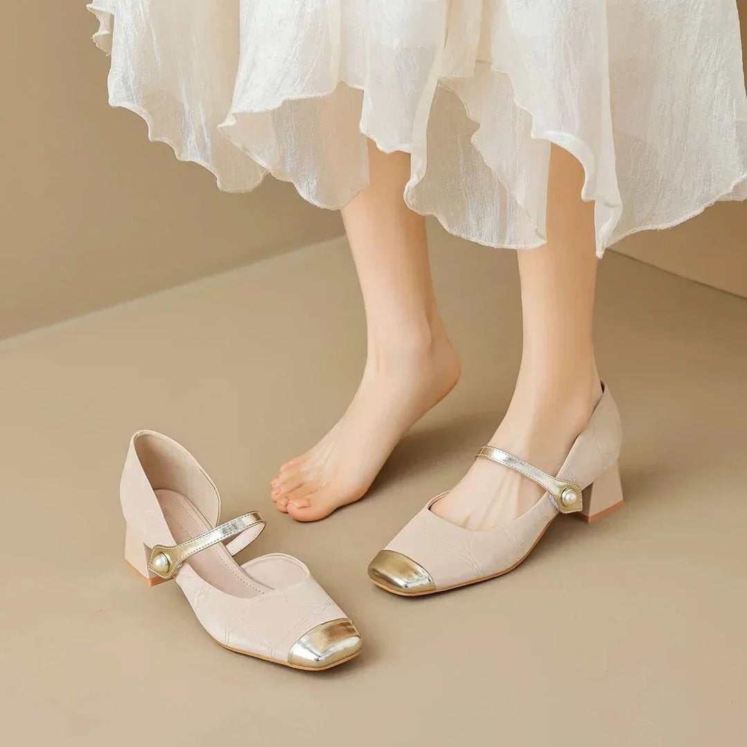 Bellore | Pearl-Tip Mary Janes