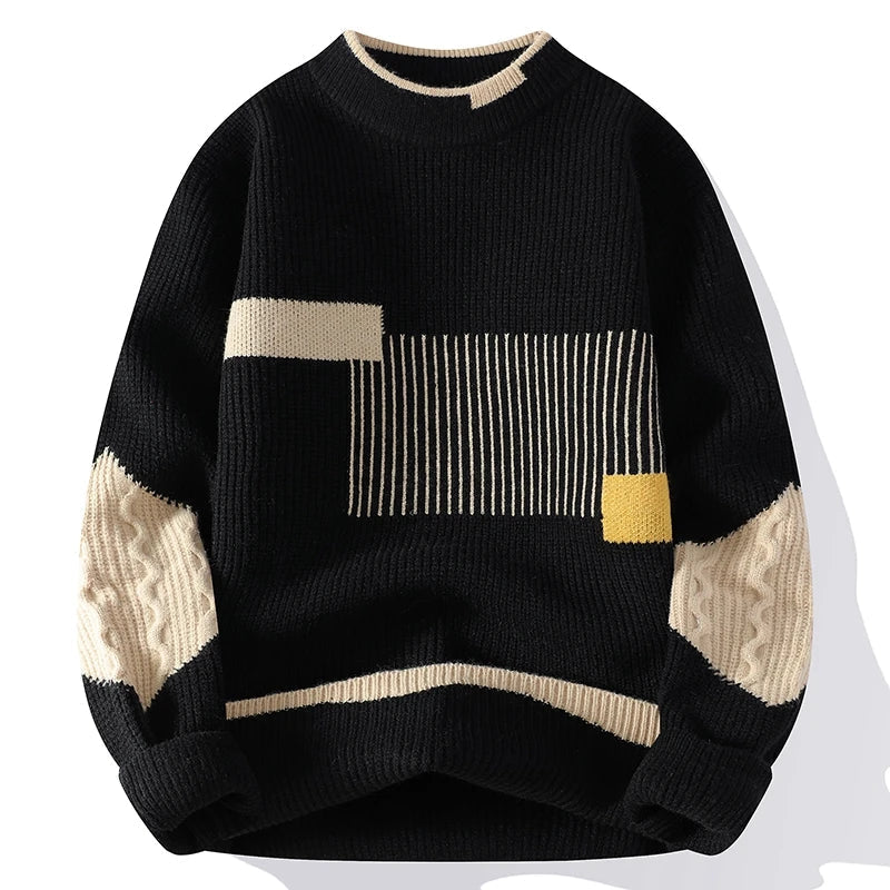 Mason Men's Pullover Sweater featuring a cozy knit design and relaxed fit, perfect for casual wear and layering in cooler weather. - 5