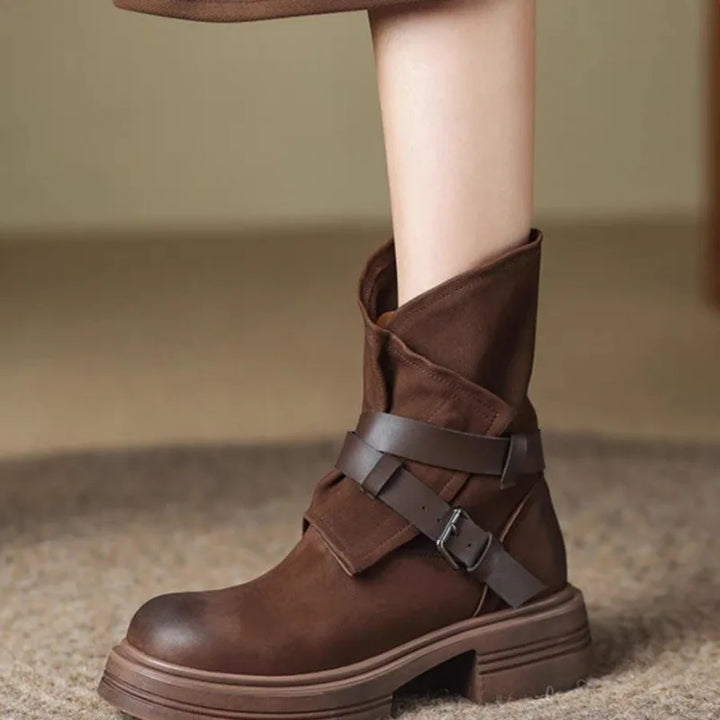 Rowan | Buckle Moto Boots