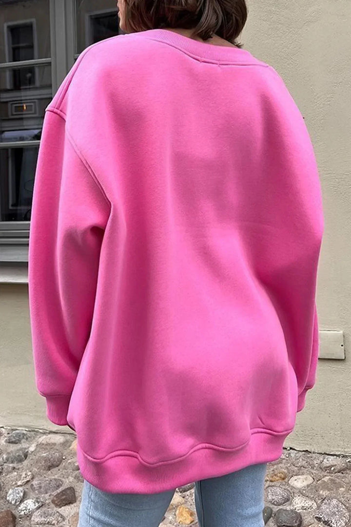 Lola | Oversize sweatshirt with crew neckline