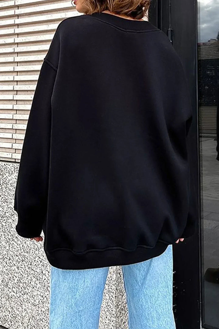 Lola | Oversize sweatshirt with crew neckline