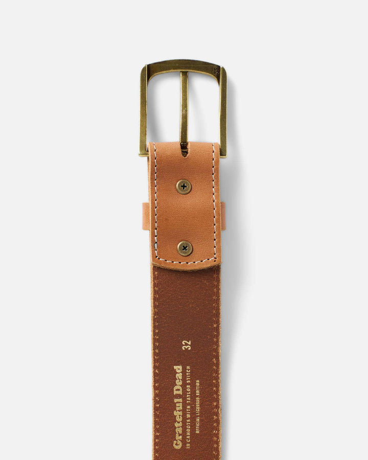 Talon Tour Belt | Washed Saddle Cowhide Leather, Embossed Design 4