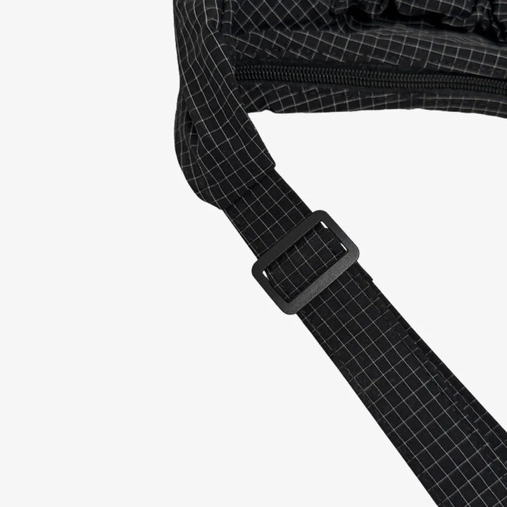 Nava Crossbody Bag for Women featuring a stylish checkered design made of durable nylon and polyester. - 12
