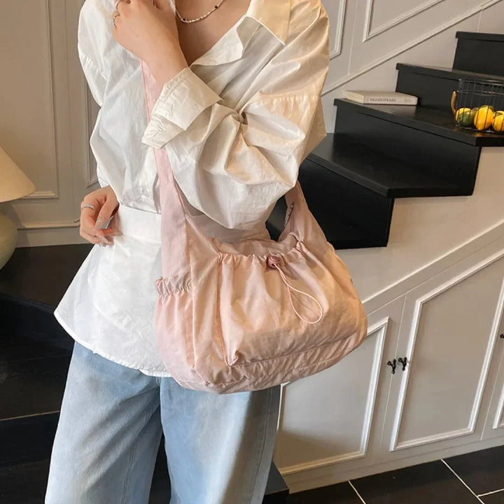 Nava Crossbody Bag for Women featuring a stylish checkered design made of durable nylon and polyester. - 39