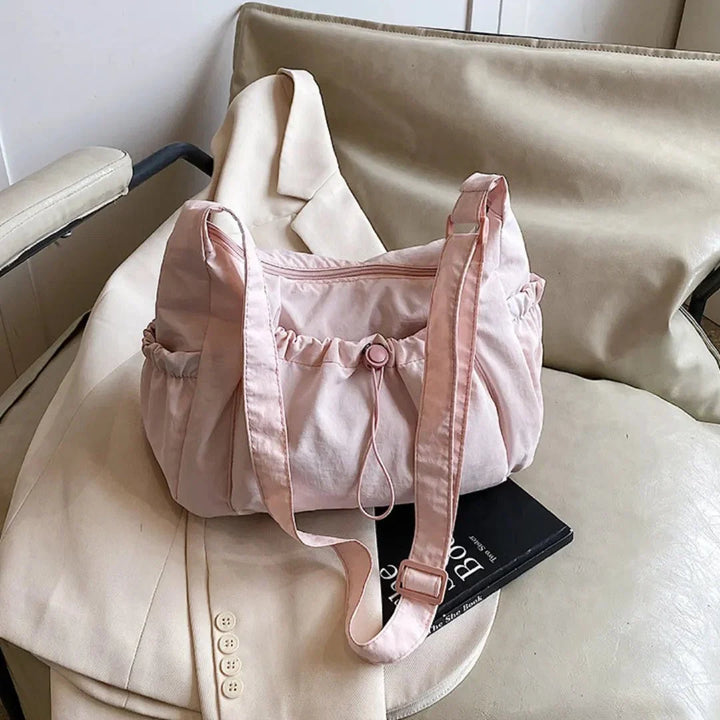 Nava Crossbody Bag for Women featuring a stylish checkered design made of durable nylon and polyester. - 41