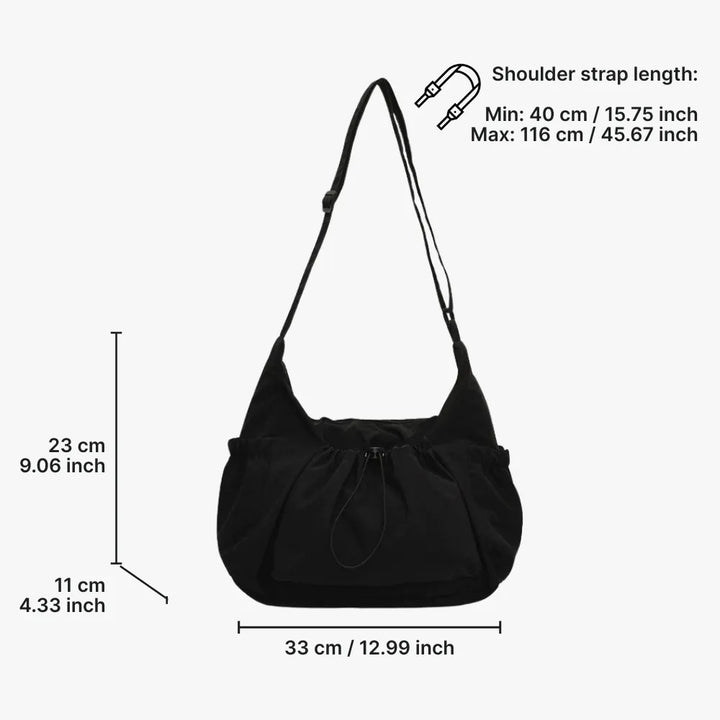 Nava Crossbody Bag for Women featuring a stylish checkered design made of durable nylon and polyester. - 27