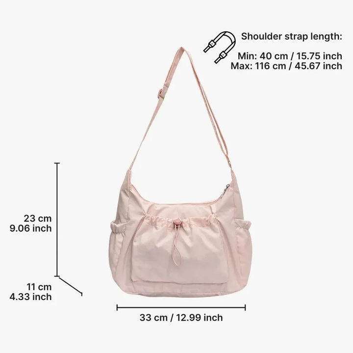 Nava Crossbody Bag for Women featuring a stylish checkered design made of durable nylon and polyester. - 22