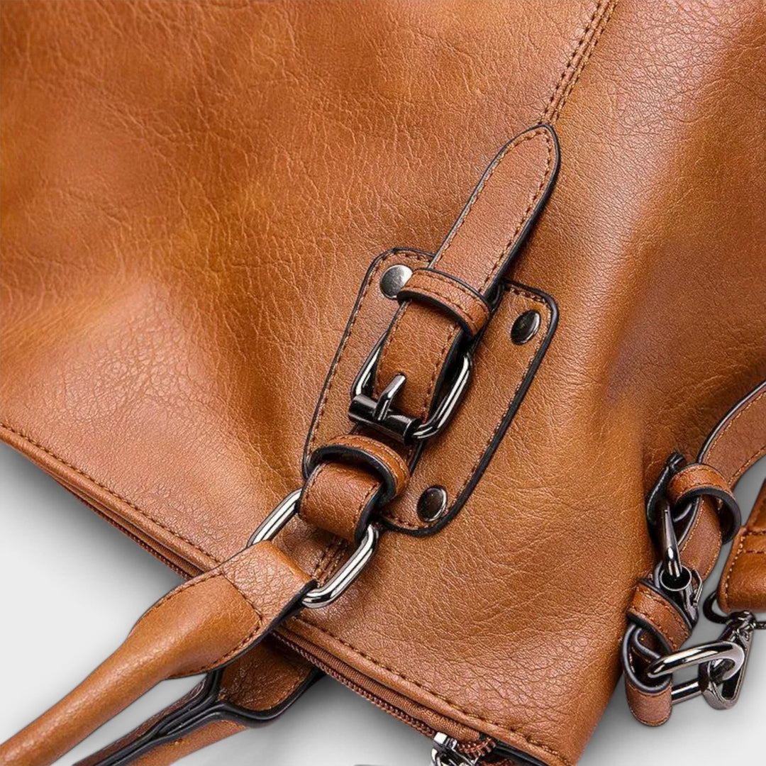 Mira shoulder bag carried on the shoulder