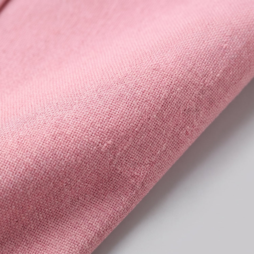 Close-up of the pink blazer fabric