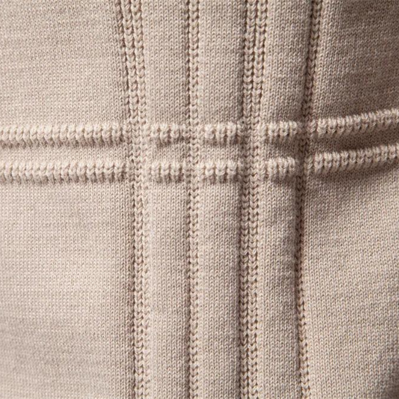 Men's Check Pattern Sweater, barley-grain knit - photo 10