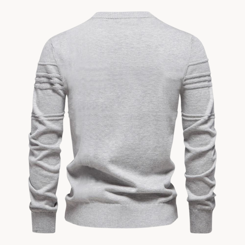 Men's Check Pattern Sweater, barley-grain knit - photo 7